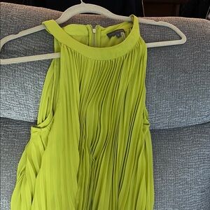 Vince Camuto Sleeveless Chartreuse Blouse